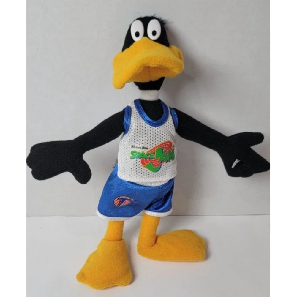 Warner Bros Daffy Duck Space Jam Plush Toy 1996 McDonald Vintage